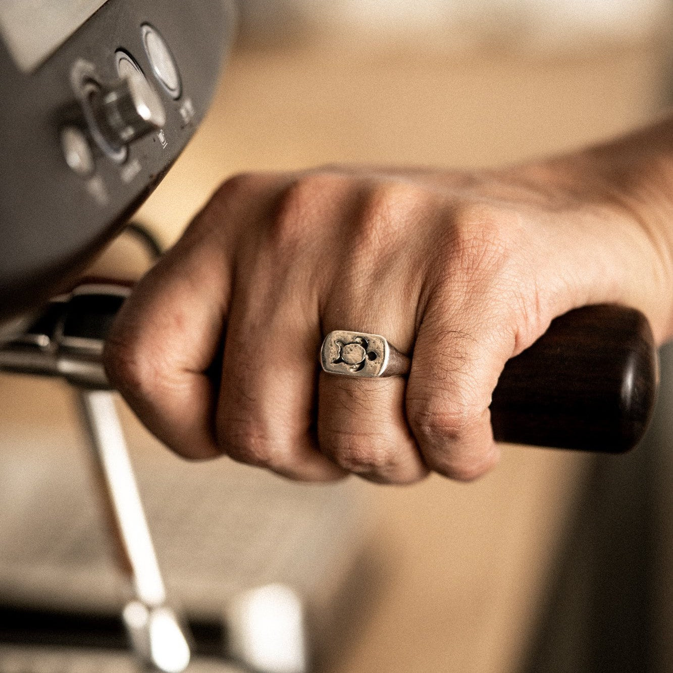 The Binguing Turtle Signet Ring - Sea/Ocean Turtle in 925 Sterling Silver - Surf Coast Collection - Sailors and Seekers