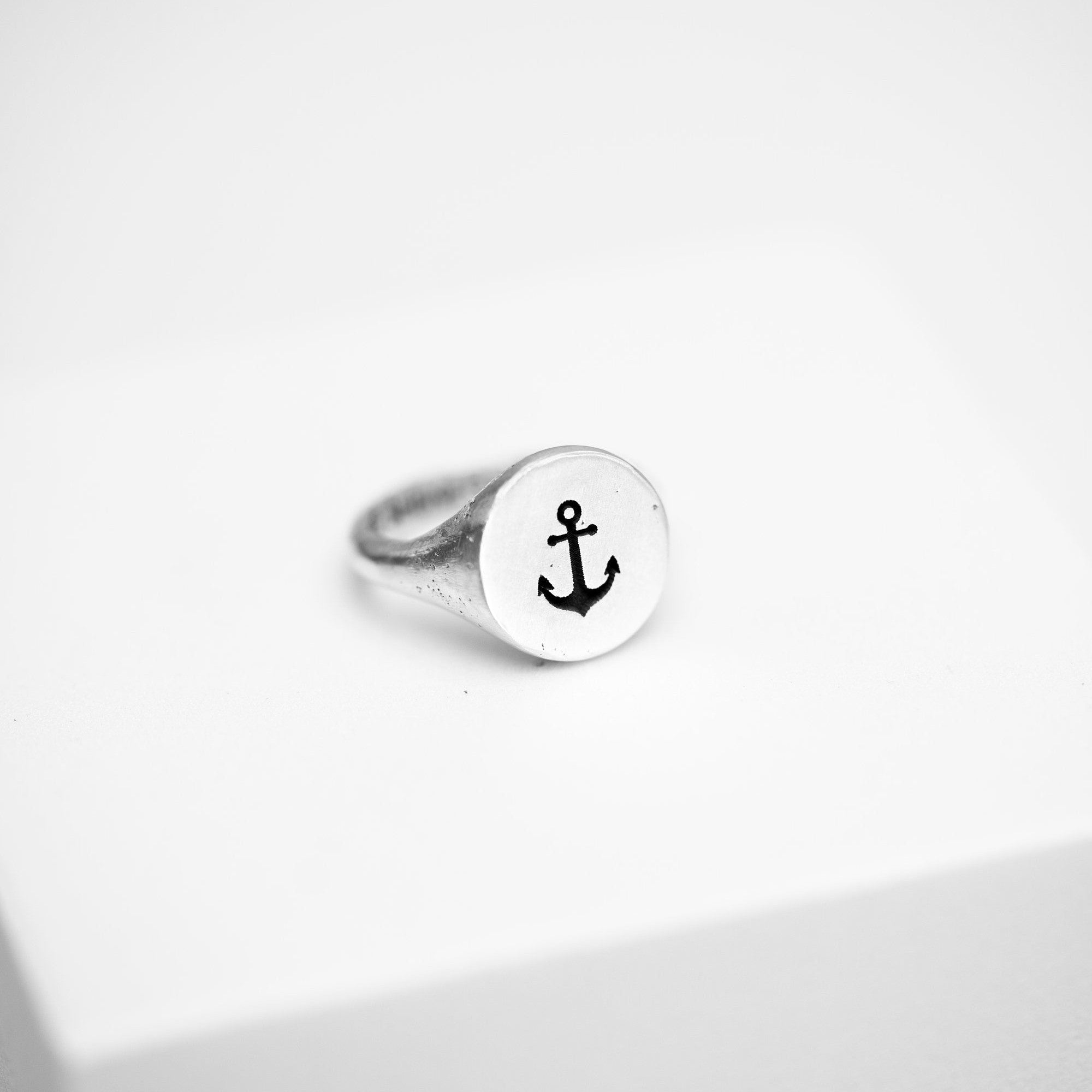 The Grounded Soul Ring - Sailor's Anchor Design in 925 Sterling Silver - Surf Coast Collection - Sailors and Seekers