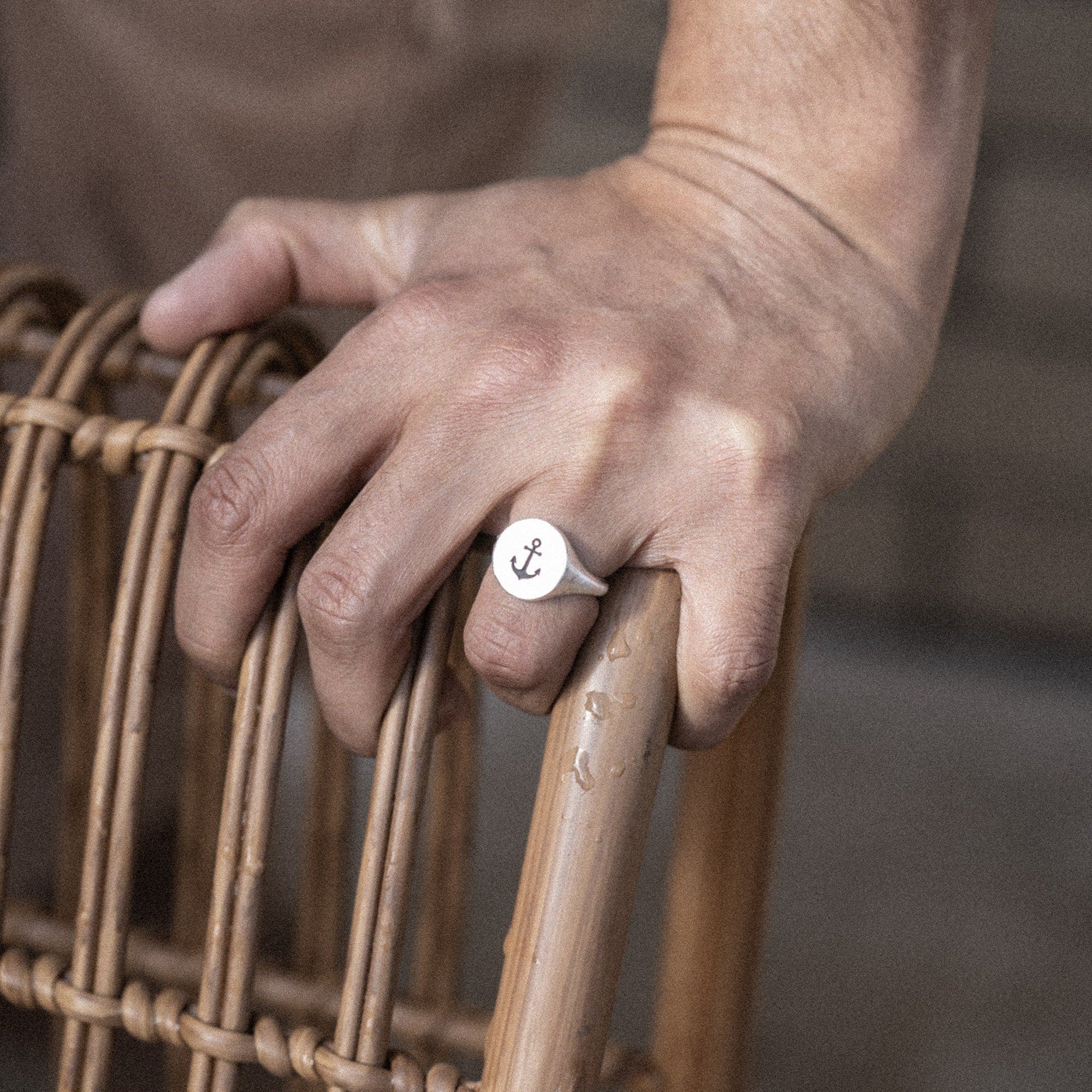 The Grounded Soul Ring - Sailor's Anchor Design in 925 Sterling Silver - Surf Coast Collection - Sailors and Seekers