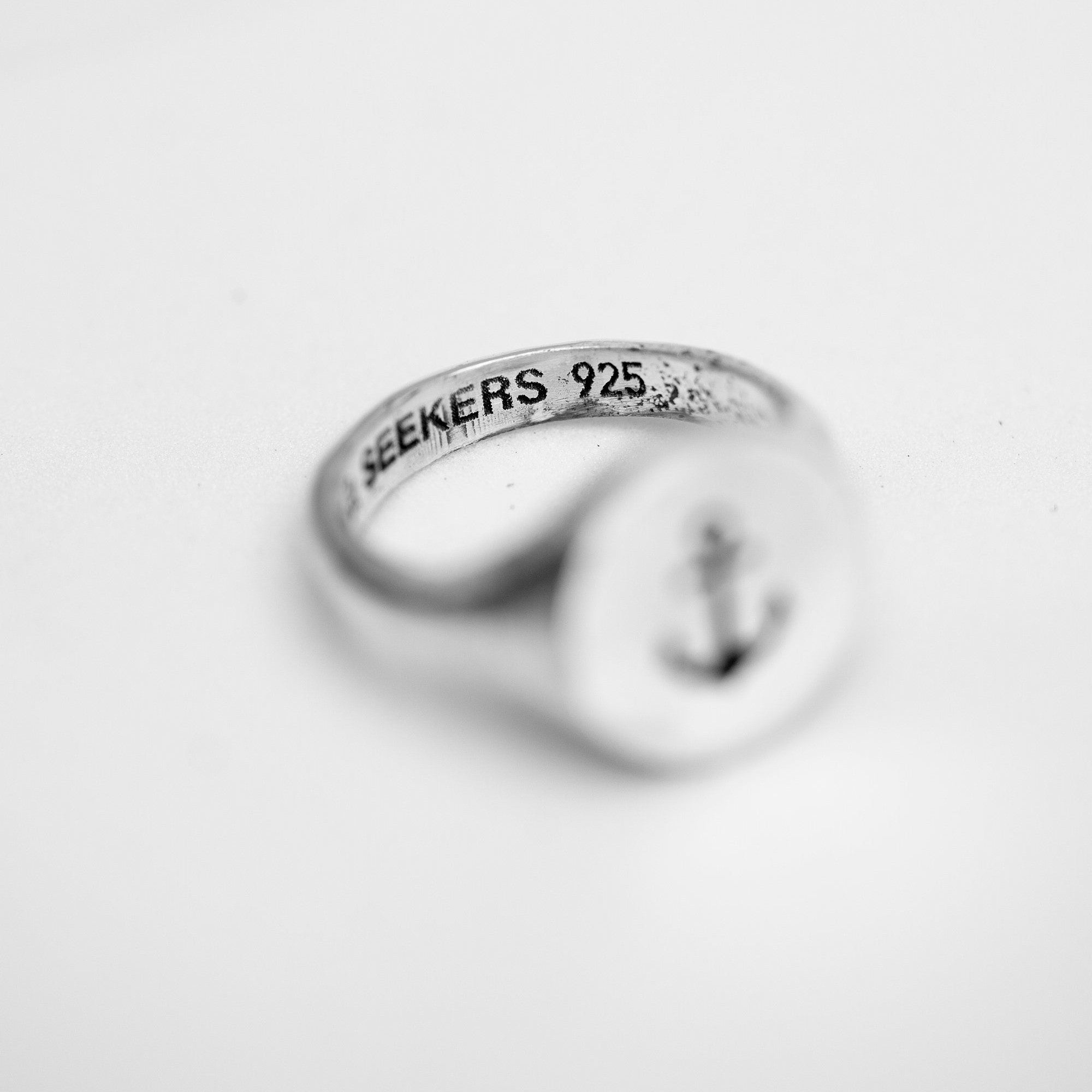 The Grounded Soul Ring - Sailor's Anchor Design in 925 Sterling Silver - Surf Coast Collection - Sailors and Seekers