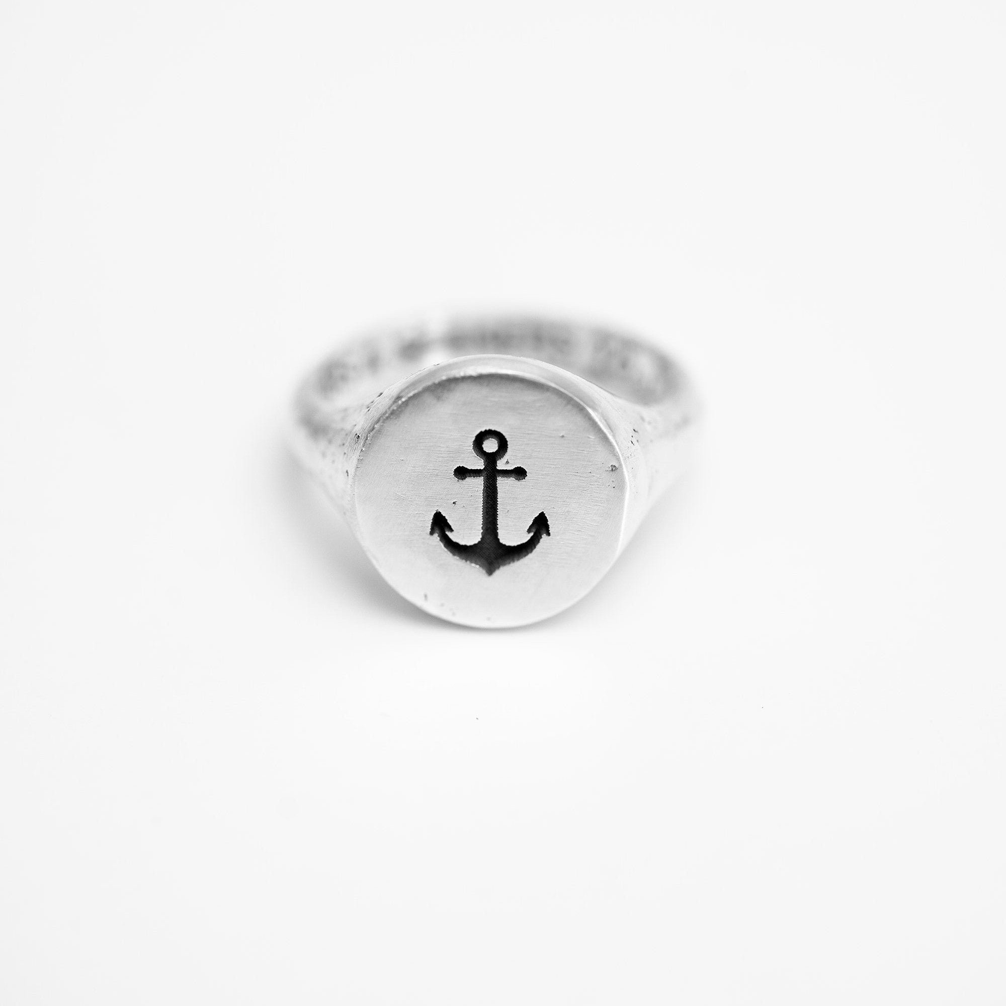 The Grounded Soul Ring - Sailor's Anchor Design in 925 Sterling Silver - Surf Coast Collection - Sailors and Seekers