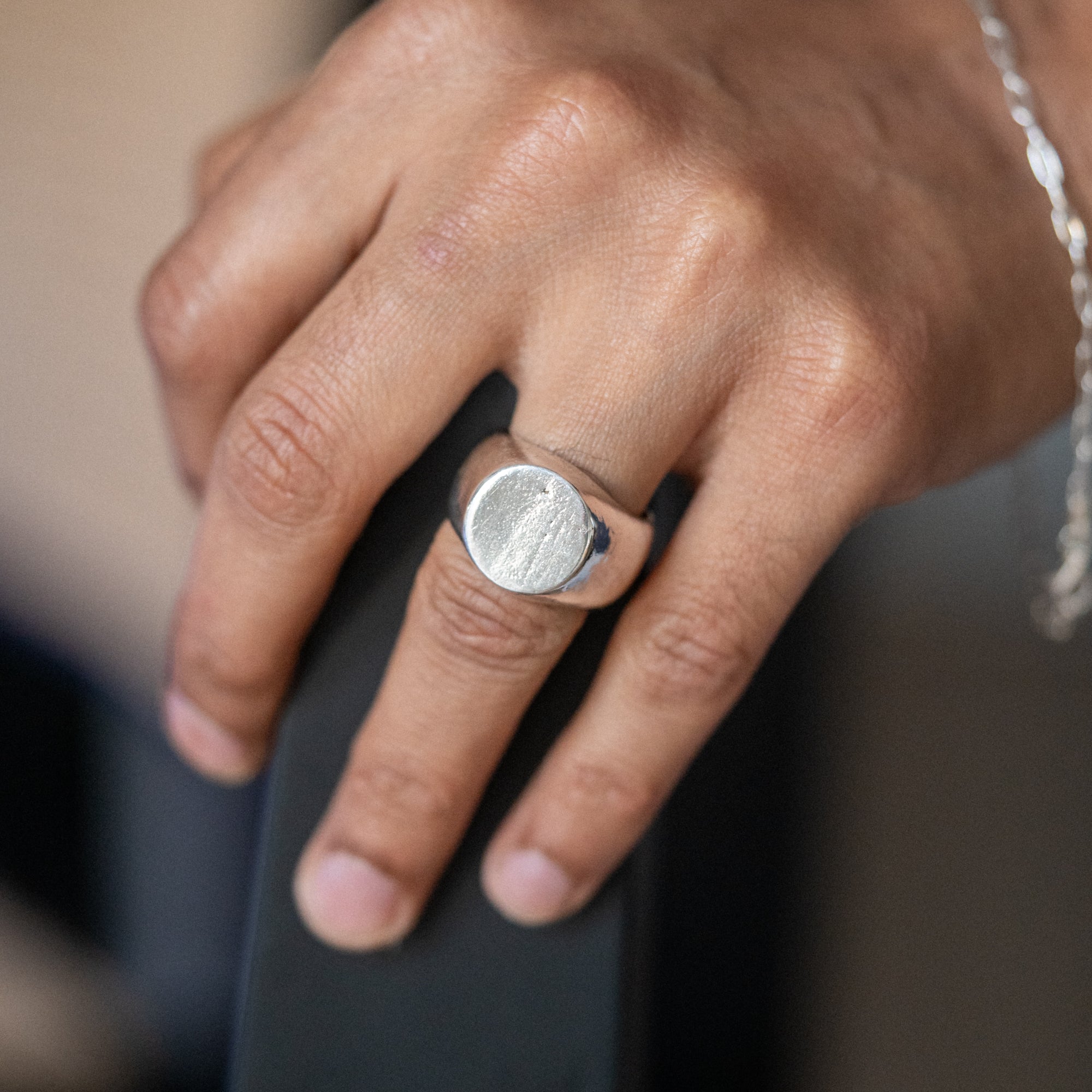 The Statement Signet Ring - Solid Chunky 925 Sterling Silver Ring - Chunks Collection - Sailors and Seekers - Sailors and Seekers